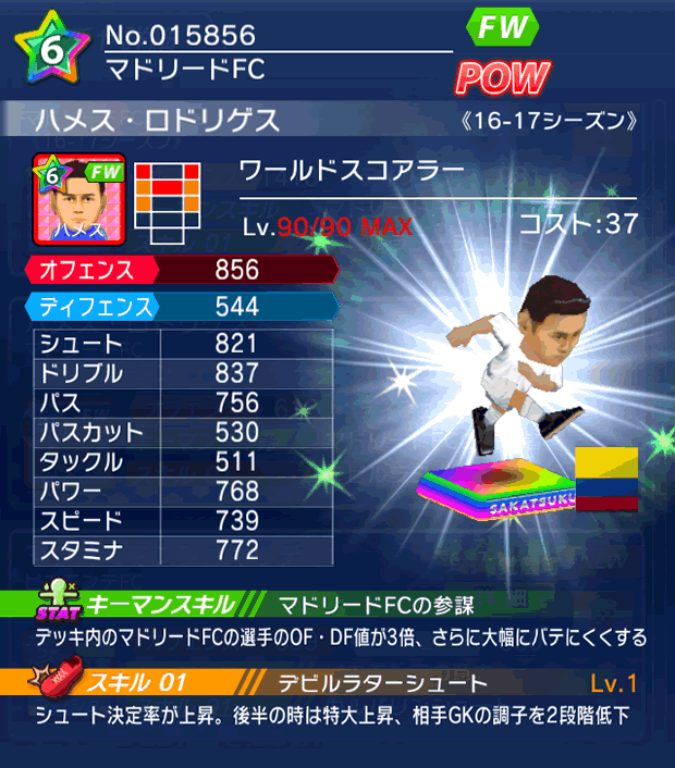 No.15856 ハメス・ロドリゲス【16-17】