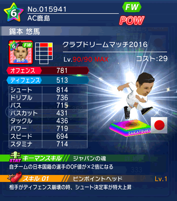 No.15941 錫本悠馬【CDM・16】