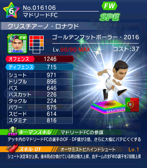 No.16106 クリスチアーノ・ロナウド【GFB16】