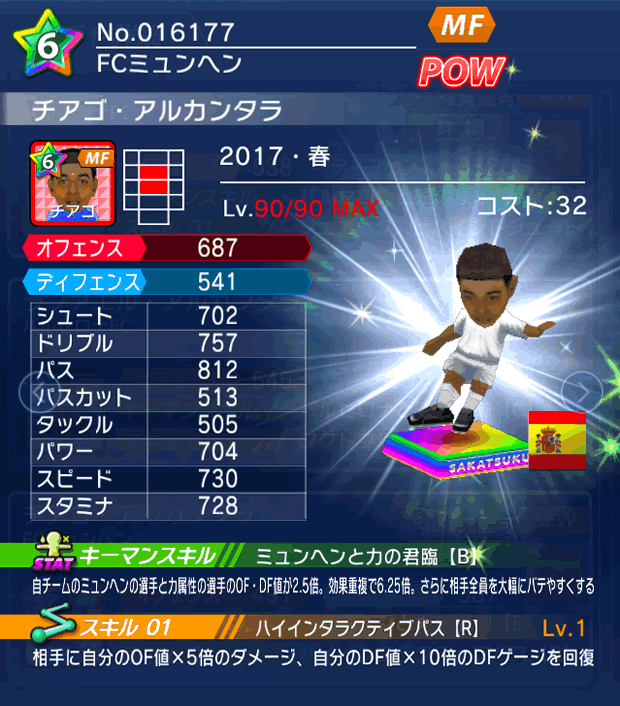 No.16177　チアゴ・アルカンタラ【17・春】