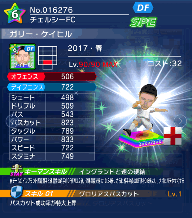 No.16276　ガリー・ケイヒル【17・春】