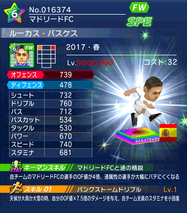 No.16374 ルーカス・バスケス【17・春】