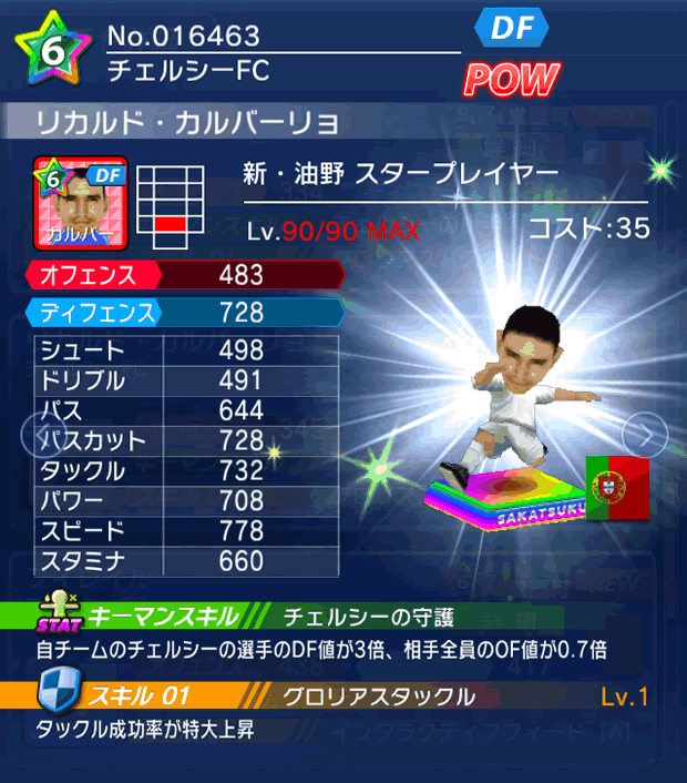 No.16463 リカルド・カルバーリョ【新油野・ST】