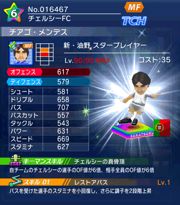 No.16467　チアゴ・メンデス【新油野・ST】