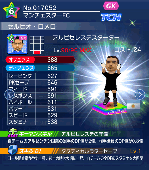 No.17052　セルヒオ・ロメロ【AR_starter】