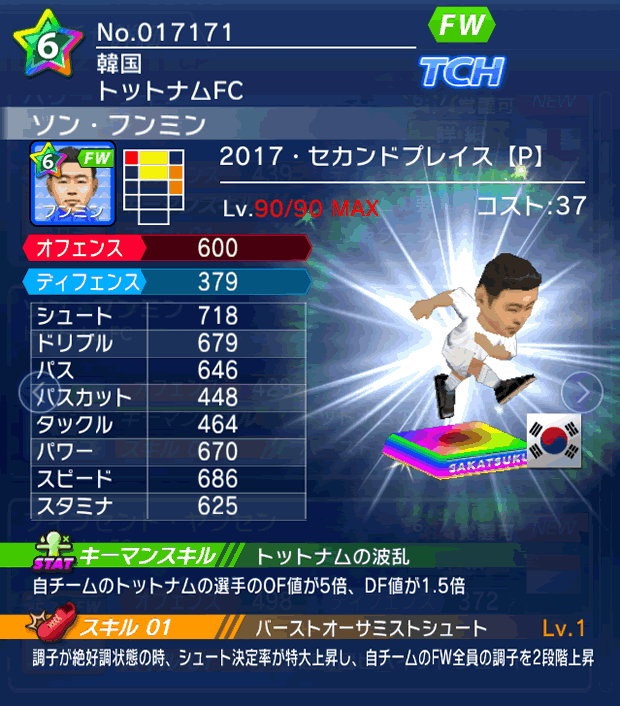 No.17171　ソン・フンミン【17・spP】