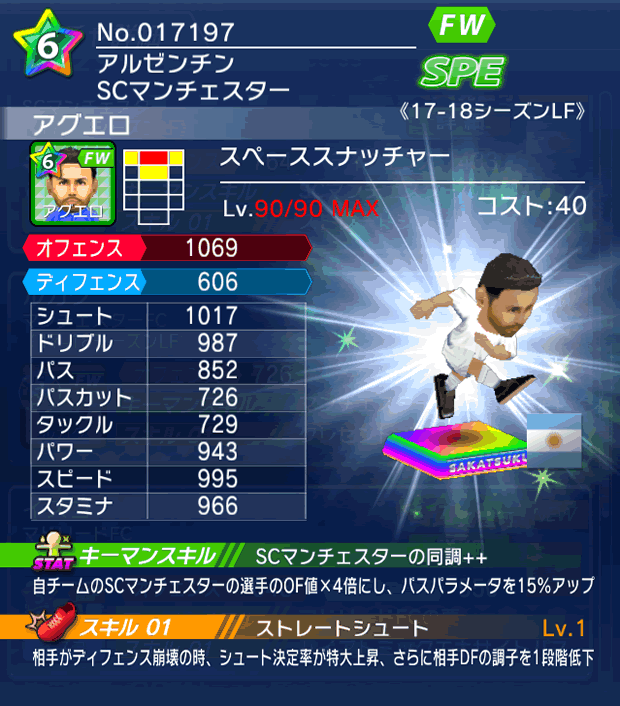 No.17197 アグエロ【17-18LF】