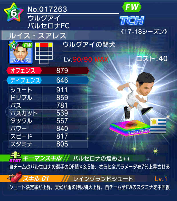 No.17263　ルイス・スアレス【17-18】