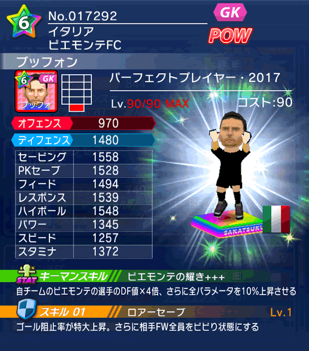 No.17292　ブッフォン【PP17】