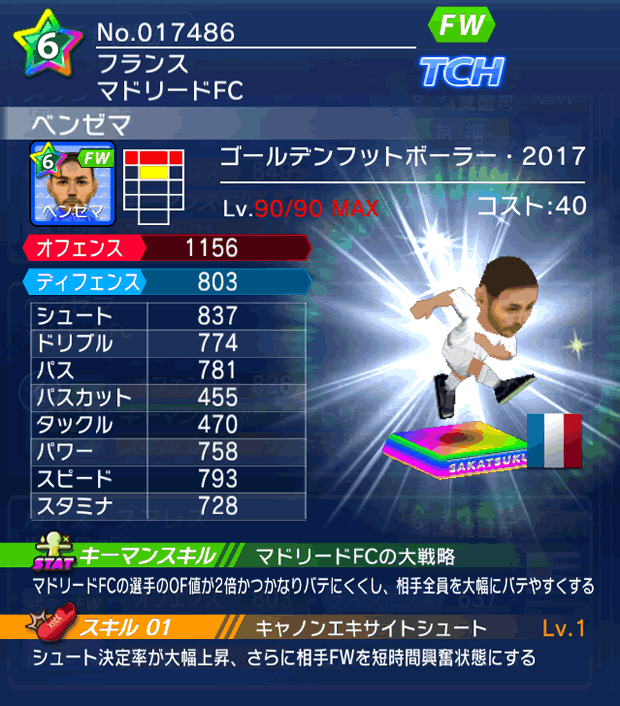 No.17486　ベンゼマ【GFB17】