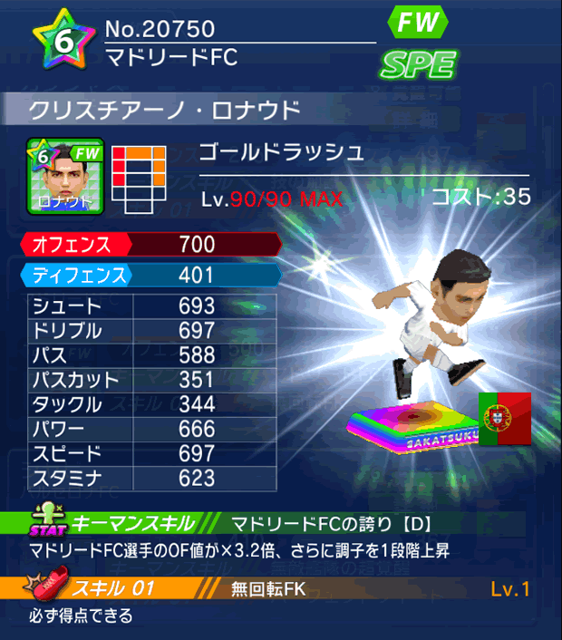 No.20750 クリスチアーノ・ロナウド