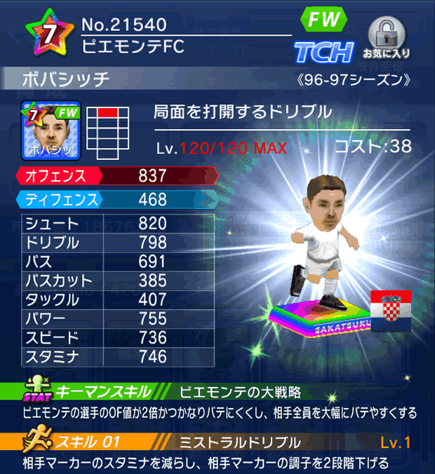 No.21540 ボバシッチ【96-97cs】