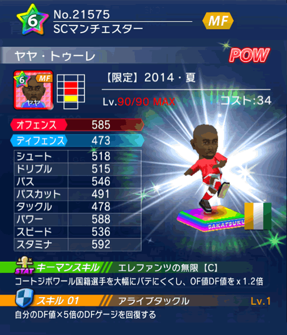 No.21575 ヤヤ・トゥーレ【14・夏】