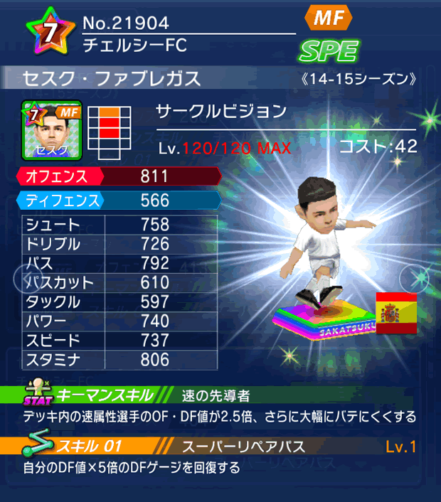 No.21904 セスク・ファブレガス【14-15】