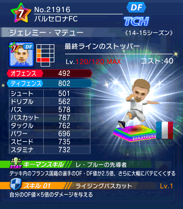 No.21916 ジェレミー・マテュー【14-15】