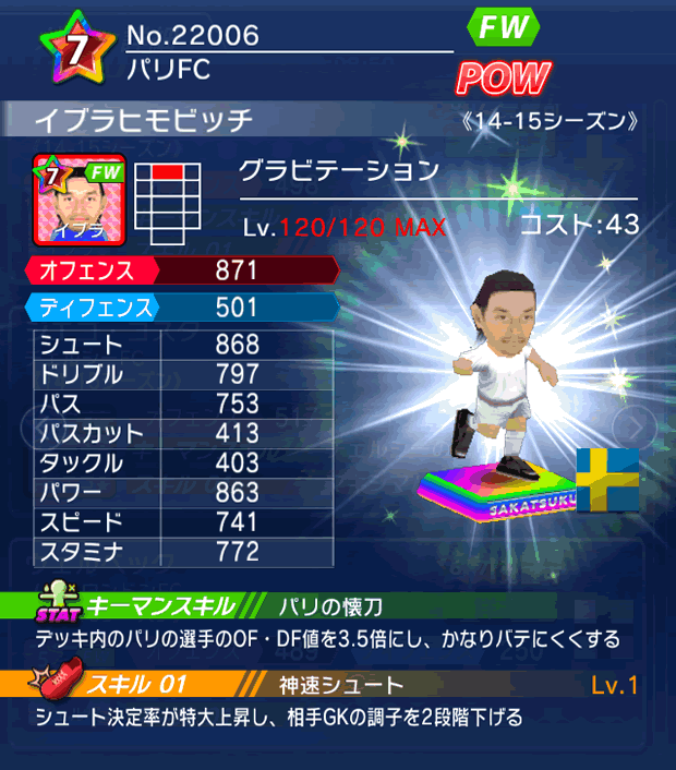 No.22006 イブラヒモビッチ【14-15】