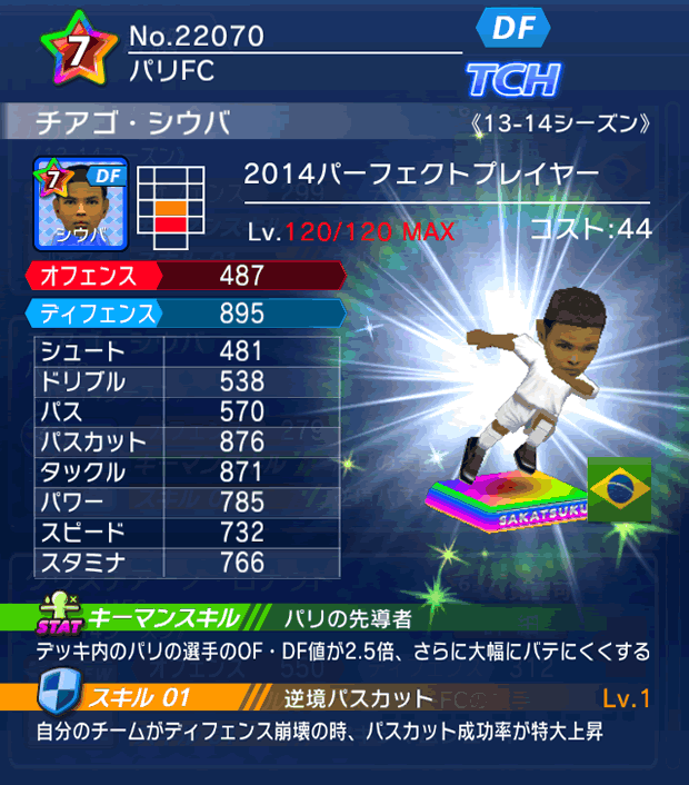 No.22070　チアゴ・シウバ【PP14】