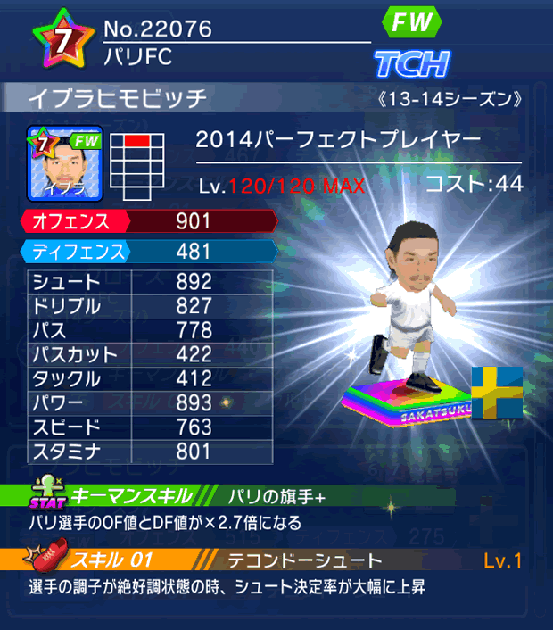 No.22076 イブラヒモビッチ【PP14】