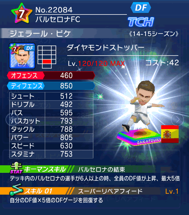 No.22084　ジェラール・ピケ【14-15】