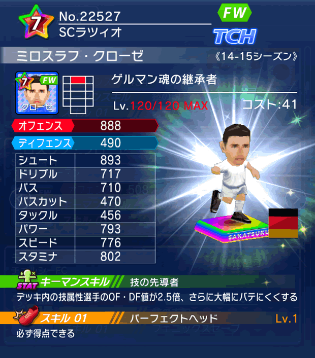 No.22527　ミロスラフ・クローゼ【14-15】