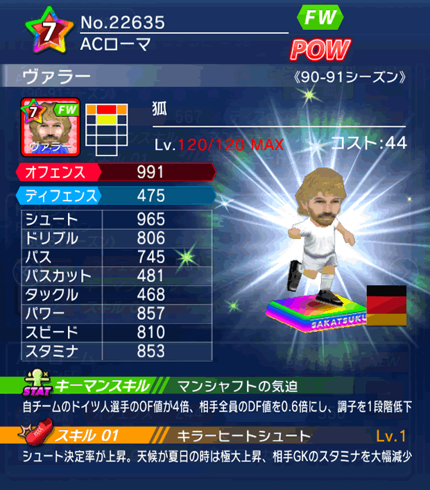 No.22635　ヴァラー【90-91LL】