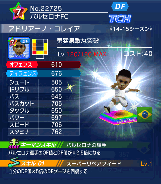 No.22725 アドリアーノ・コレイア【14-15】