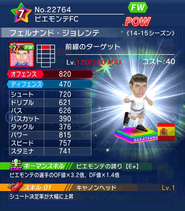 No.22764　フェルナンド・ジョレンテ【14-15】