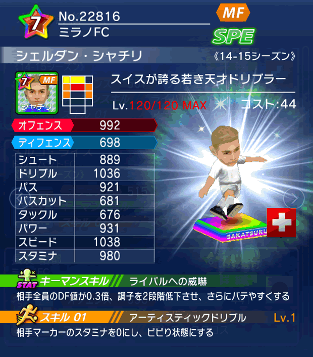 No.22816 シェルダン・シャチリ【14-15】