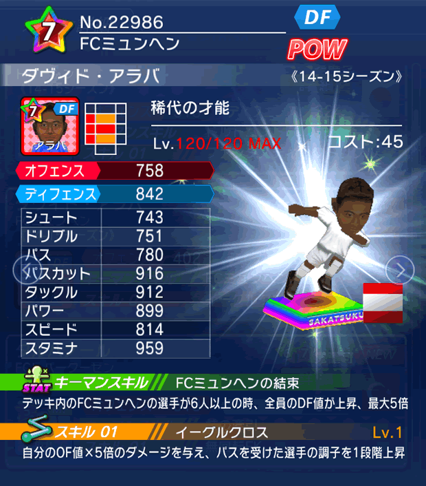 No.22986　ダヴィド・アラバ【14-15】