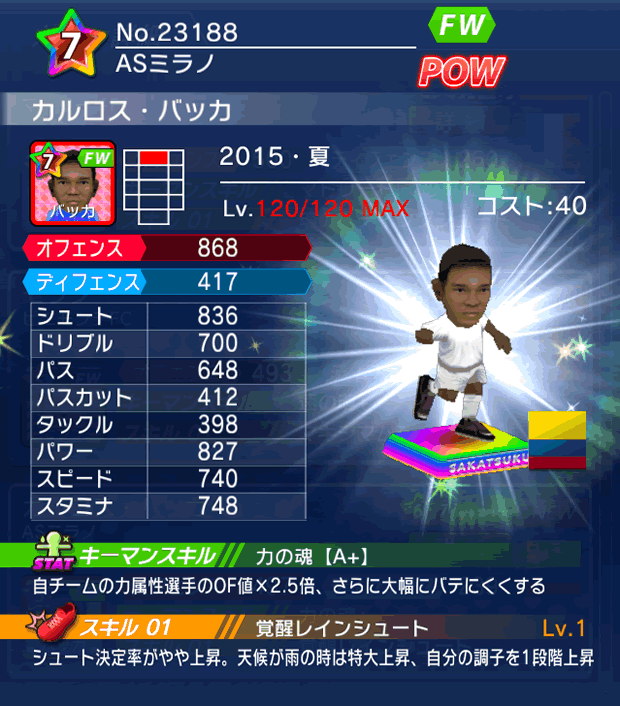 No.23188　カルロス・バッカ【15・夏】