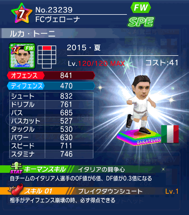 No.23239　ルカ・トーニ【15・夏】