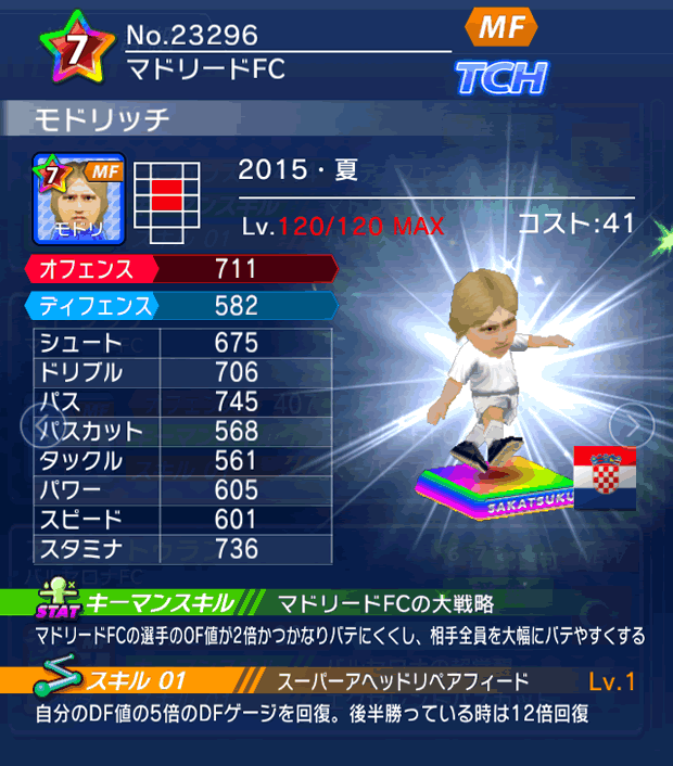 No.23296　モドリッチ【15・夏】