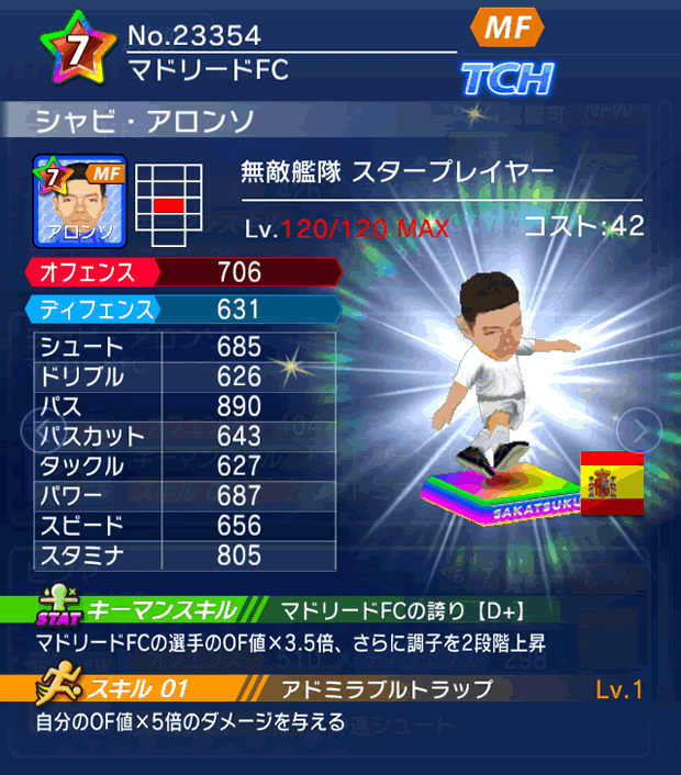 No.23354　シャビ・アロンソ【ES・ST】