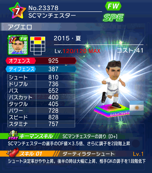 No.23378 アグエロ【15・夏】