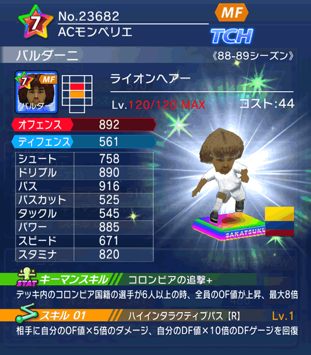 No.23682　バルダーニ【88-89LL】