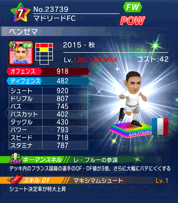 No.23739　ベンゼマ【15・秋】