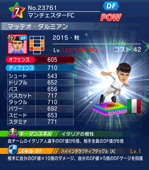 No.23761　マッテオ・ダルミアン【15・秋】