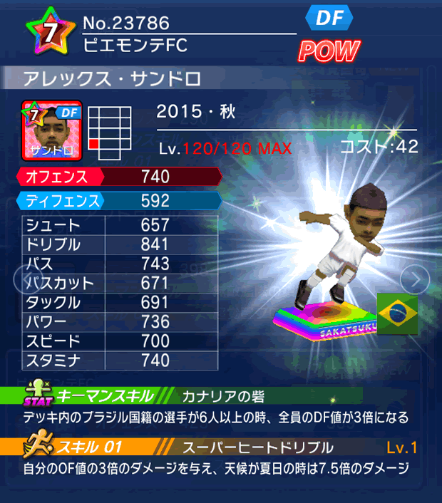 No.23786　アレックス・サンドロ【15・秋】