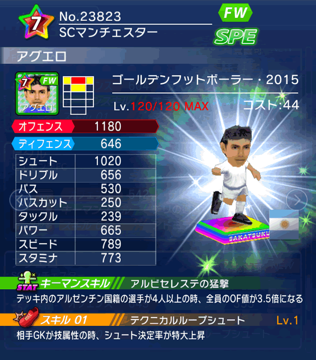 No.23823 アグエロ【GFB15】