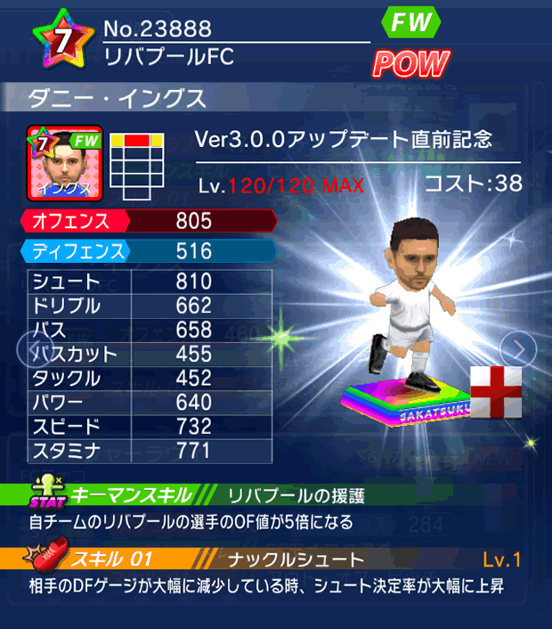 No.23888　ダニー・イングス【Ver3.0.0直前】