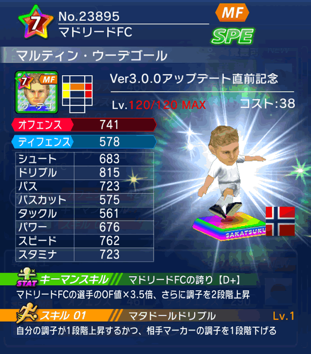 No.23895　マルティン・ウーデゴール【Ver3.0.0直前】