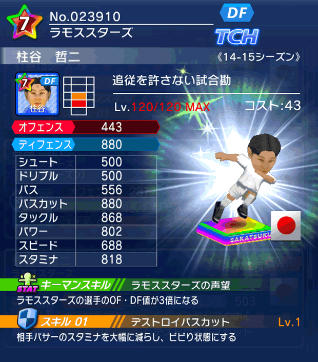 No.23910 柱谷哲二【14-15】