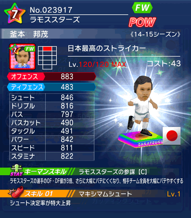 No.23917 釜本邦茂【14-15】