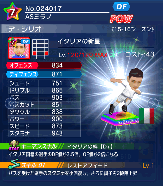 No.24017　デ・シリオ【15-16】