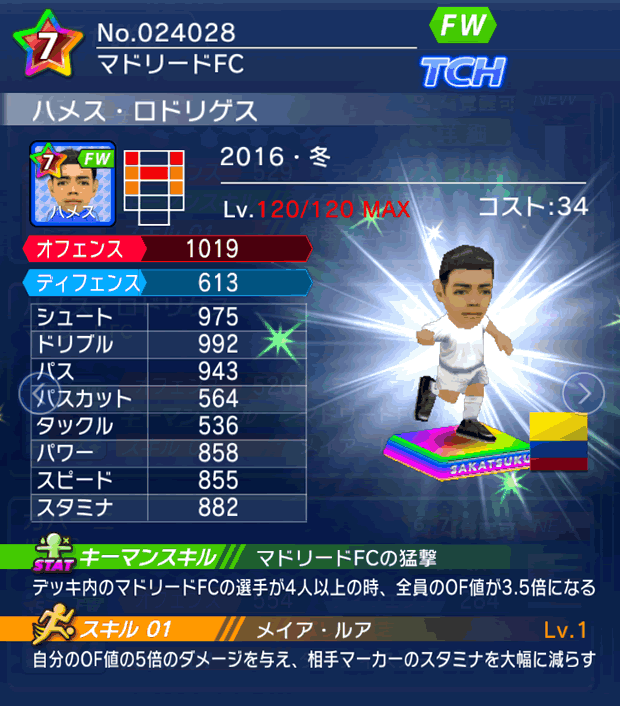 No.24028　ハメス・ロドリゲス【16・冬】