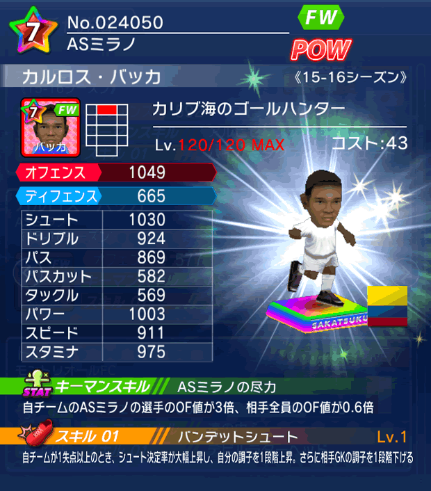 No.24050　カルロス・バッカ【15-16】