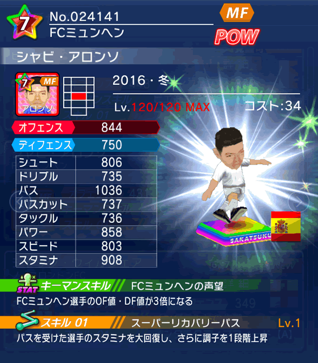 No.24141 シャビ・アロンソ【16・冬】