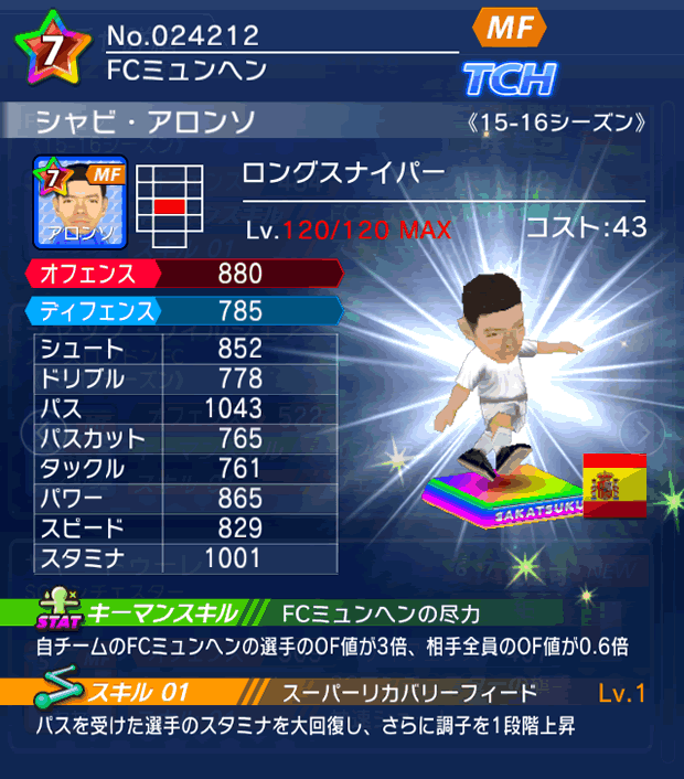 No.24212　シャビ・アロンソ【15-16】