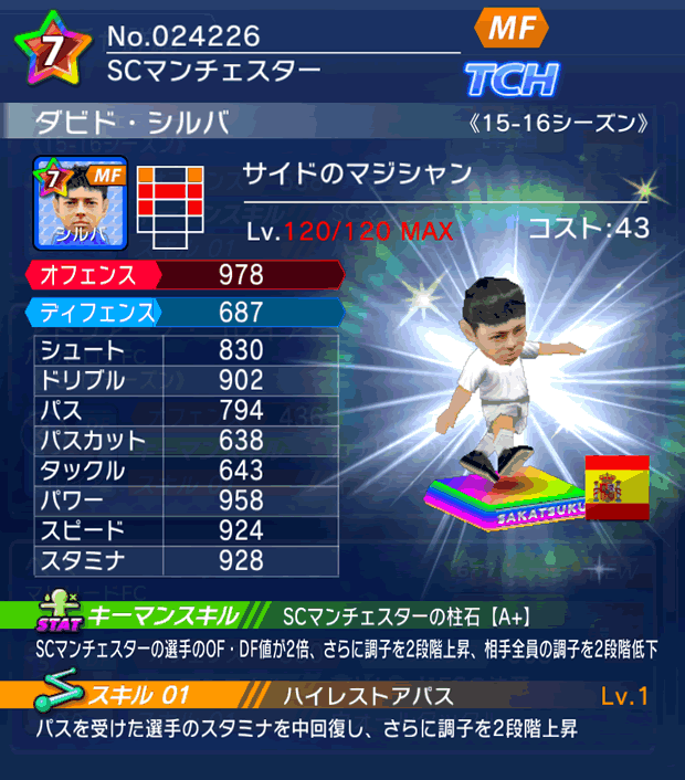 No.24226 ダビド・シルバ【15-16】