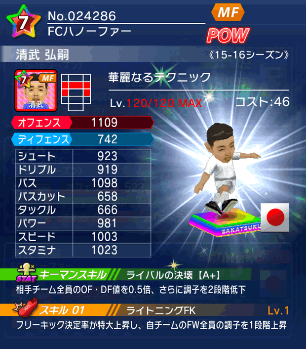 No.24286　清武弘嗣【15-16】